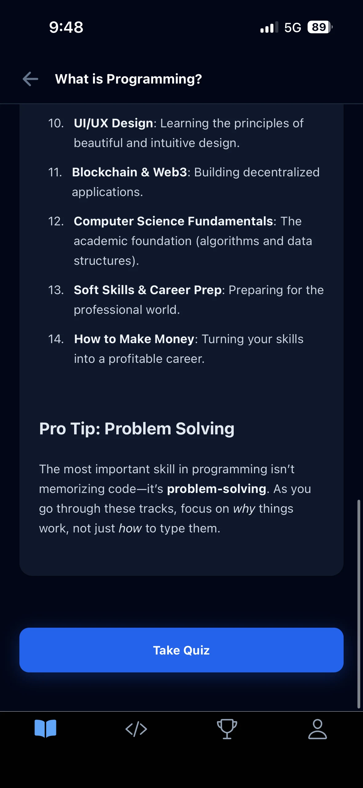 Learn Programming screenshot