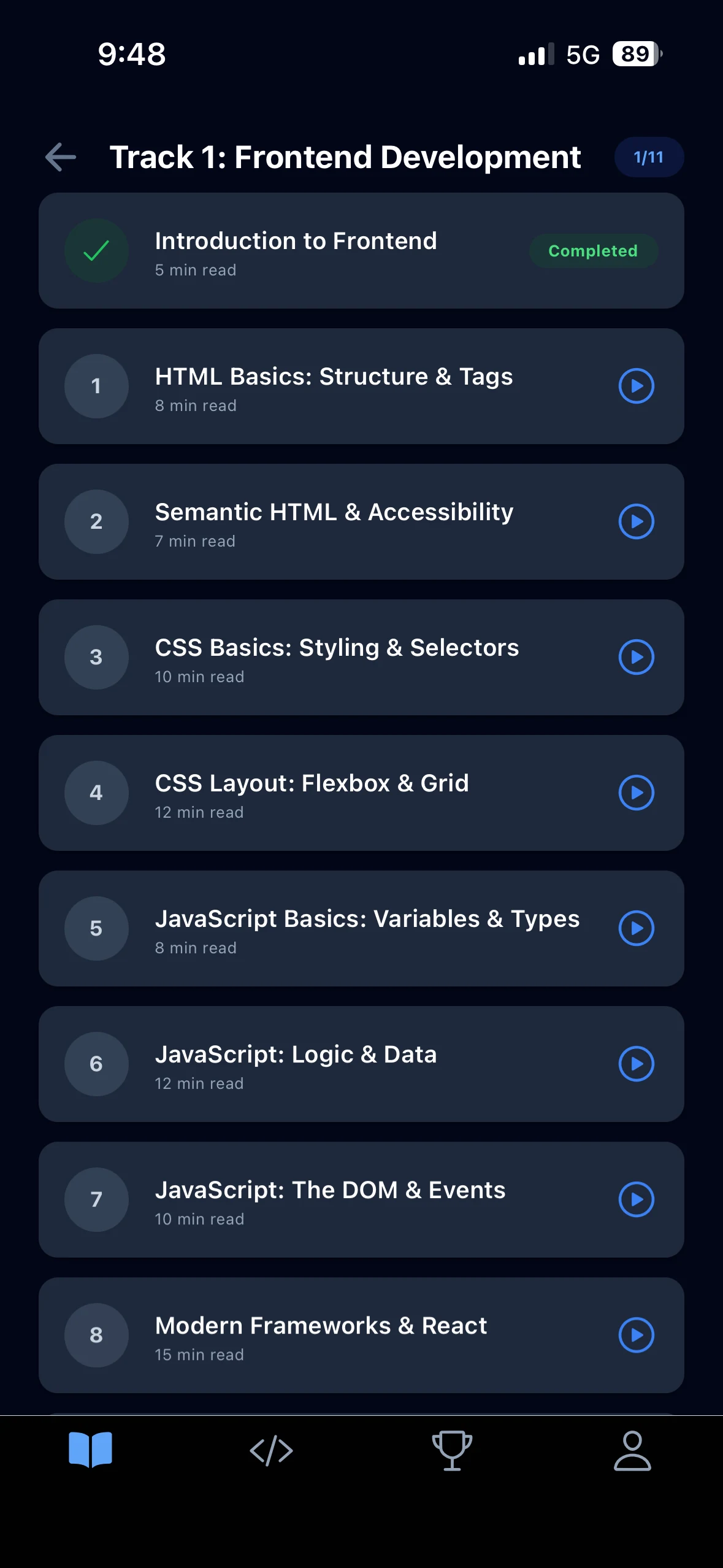 Learn Programming offline screenshot